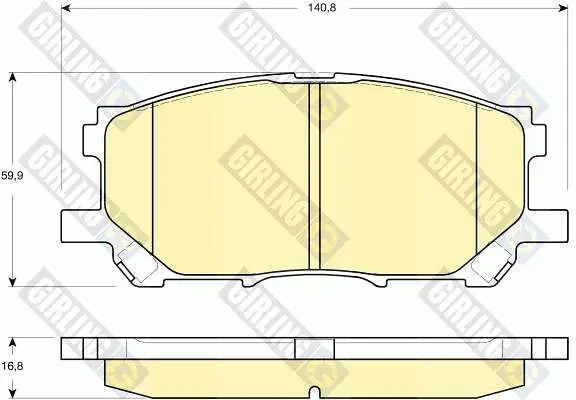 6133389 Колодки тормозные LEXUS
