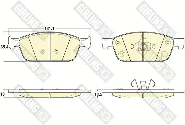 6120092 Колодки тормозные FORD KUGA