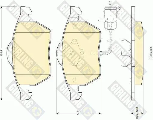 6110492 Колодки тормозные AUDI А100