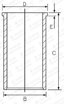 14-022560-00 гильза цилиндра Fiat