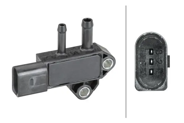 HELLA 6PP009409361 Датчик, давление выхлопных