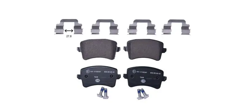 8DB 355 025-381 Комплект тормозных колодок