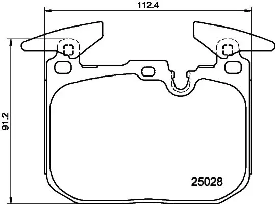 8DB 355 025-771 Комплект тормозных колодок,