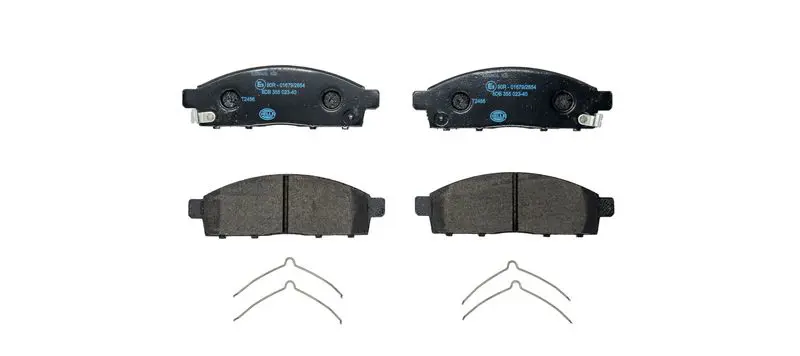 HELLA 8DB355023401 Комплект тормозных колодок,