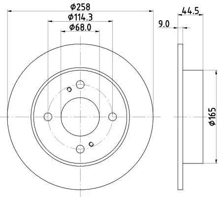 8DD355105171 Тормозной диск без покрытия