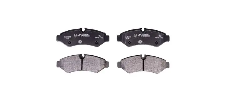 HELLA 8DB355036861 Комплект тормозных колодок,
