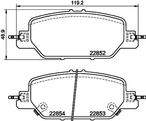8DB 355 039-191 Комплект тормозных колодок,