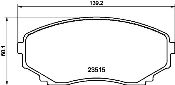 HELLA 8DB355009641 Комплект тормозных колодок