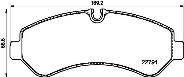 8DB 355 039-131 Комплект тормозных колодок,