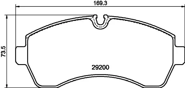 8DB 355 043-911 Комплект тормозных колодок,