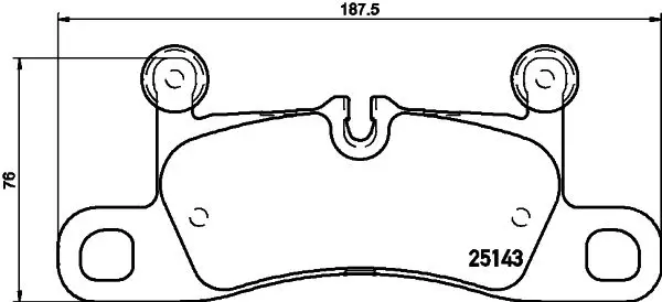 HELLA 8DB355023371 Комплект тормозных колодок,