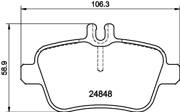 8DB 355 032-061 Комплект тормозных колодок,