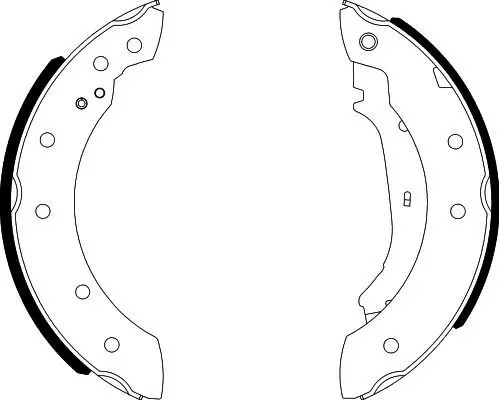 HELLA 8DB355001571 Тормозные колодки барабанные