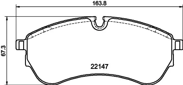 HELLA 8DB355032921 Комплект тормозных колодок,