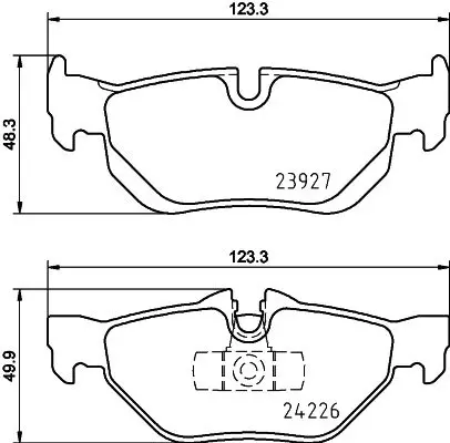 8DB 355 031-781 Комплект тормозных колодок,