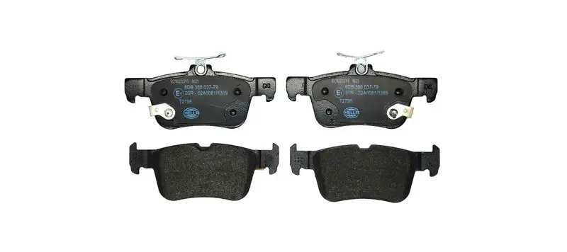 HELLA 8DB355037791 Комплект тормозных колодок,