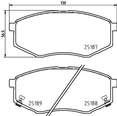 8DB 355 037-981 Комплект тормозных колодок,