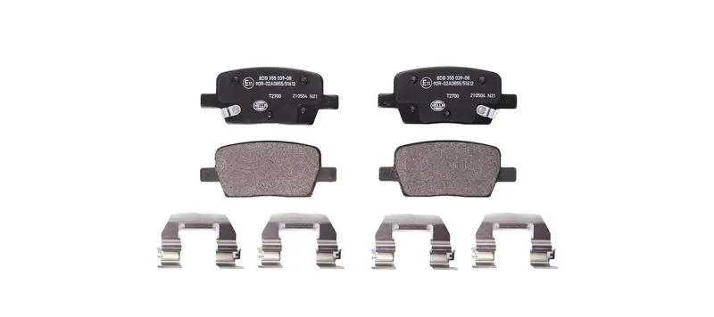 8DB355039081 Комплект тормозных колодок,