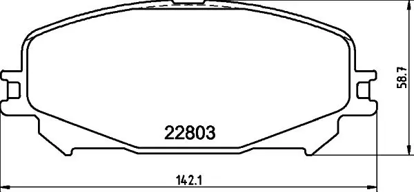 HELLA 8DB355039201 Комплект тормозных колодок,