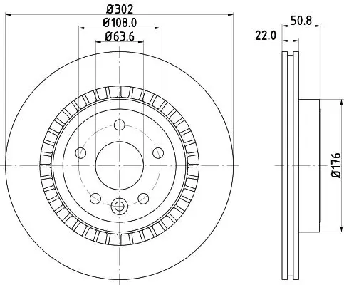 HELLA 8DD355129151 Тормозной диск