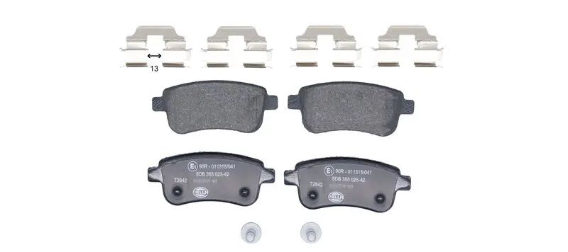 8DB 355 025-421 Комплект тормозных колодок,
