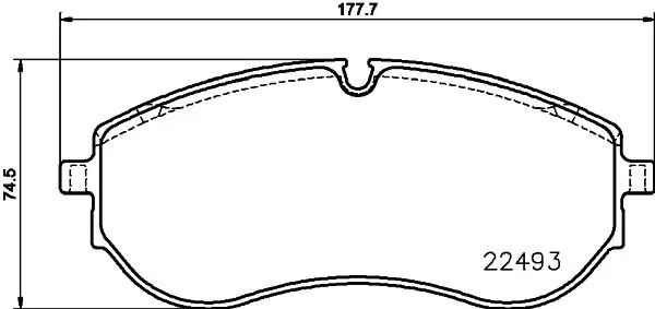8DB 355 039-521 Комплект тормозных колодок,