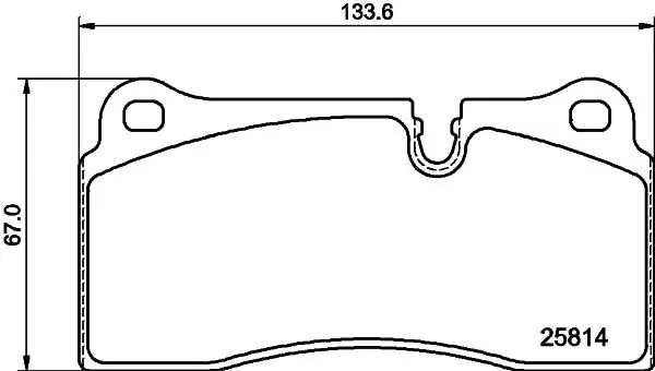 HELLA 8DB355039951 Комплект тормозных колодок,