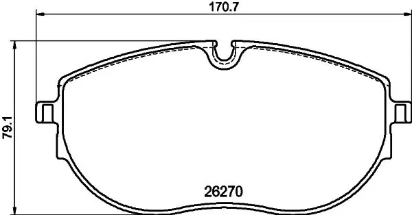 HELLA 8DB355040891 Комплект тормозных колодок,