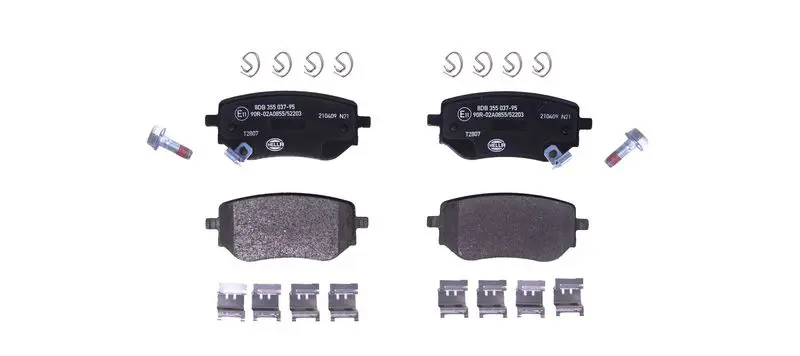 HELLA 8DB355037951 Комплект тормозных колодок,