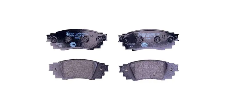 HELLA 8DB355025121 Комплект тормозных колодок,