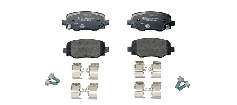 HELLA 8DB355025481 Комплект тормозных колодок,