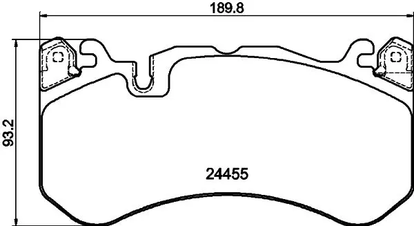 HELLA 8DB355039931 Комплект тормозных колодок,