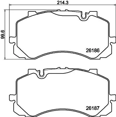 8DB355040241 Комплект тормозных колодок,