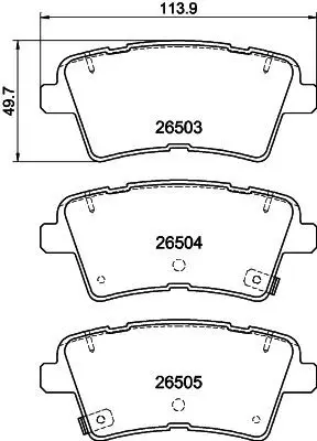8DB355044231 Комплект тормозных колодок,
