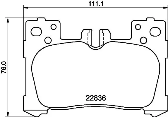 HELLA 8DB355040741 Комплект тормозных колодок,