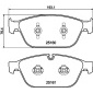 8DB355016021 Комплект тормозных колодок