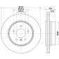 8DD355128491 HELLA Тормозной диск