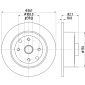 8DD355101671 Тормозной диск без покрытия