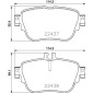 8DB355025781 Комплект тормозных колодок,