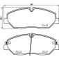 8DB355025751 HELLA Комплект тормозных колодок,