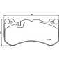 8DB355036461 Комплект тормозных колодок,