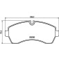 8DB355043911 Комплект тормозных колодок,