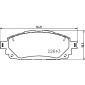 8DB355032961 Комплект тормозных колодок,
