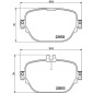8DB355039221 Комплект тормозных колодок,