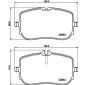 8DB355040161 Комплект тормозных колодок,