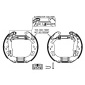 8DB355005131 Тормозные колодки барабанные