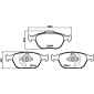 8DB355009561 Комплект тормозных колодок