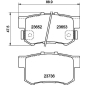 8DB355009581 Комплект тормозных колодок