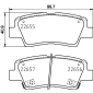 8DB355031681 Комплект тормозных колодок,