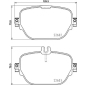 8DB355031711 Комплект тормозных колодок,